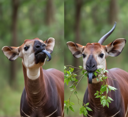 Why Okapis Have Long Tongues for Grooming and Feeding