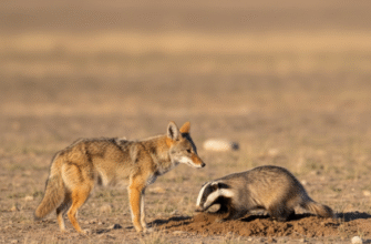 Cooperative Hunting Between Coyotes and Badgers