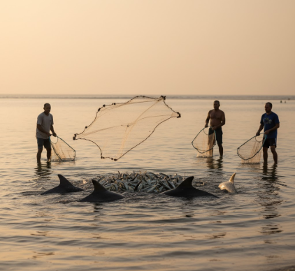 The Hunting Partnership Between Humans and Wild Dolphins