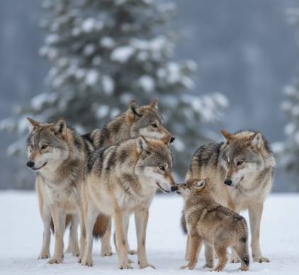 The Social Hierarchy in Wolf Packs Debunking Alpha Myths