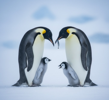 Parenting Behaviors of Emperor Penguins in Antarctic Winter