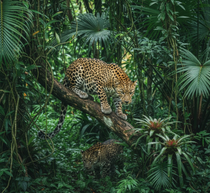 The Hunting Strategies of Leopards in Dense Jungle