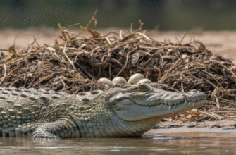 The Parental Investment of Crocodile Mothers Guarding Nests