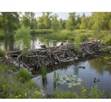 How Beavers Engineer Ecosystems Through Dam Building